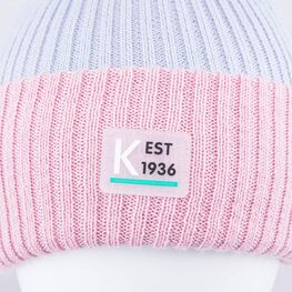 07811942-40 Шапка детская сер-роз для девочки сер-роз фото №3