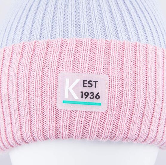 07811942-40 Шапка детская сер-роз для девочки сер-роз фото №3