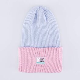 07811942-40 Шапка детская сер-роз для девочки сер-роз фото №4