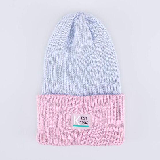 07811942-40 Шапка детская сер-роз для девочки сер-роз фото №4