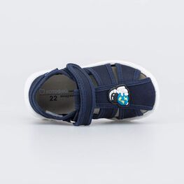 221183-12 Текстильные сандалии для мальчика Космонавт для мальчики синий фото №4