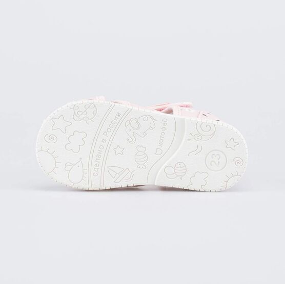 221187-71 Текстильная обувь для девочки Цветущий луг для девочки розовый фото №3