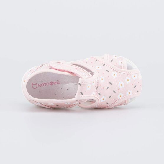 221187-71 Текстильная обувь для девочки Цветущий луг для девочки розовый фото №4