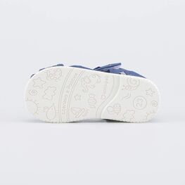 221188-72 Текстильные сандалии для мальчика Машинки для мальчики синий фото №3