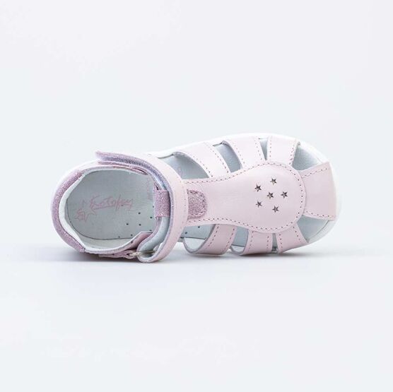 322134-22 Босоножки для девочки кожаные для девочки розовый фото №4