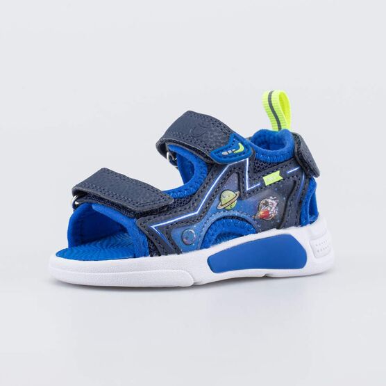 124040-11 Пляжные сандалии с LED Космос для мальчики синий