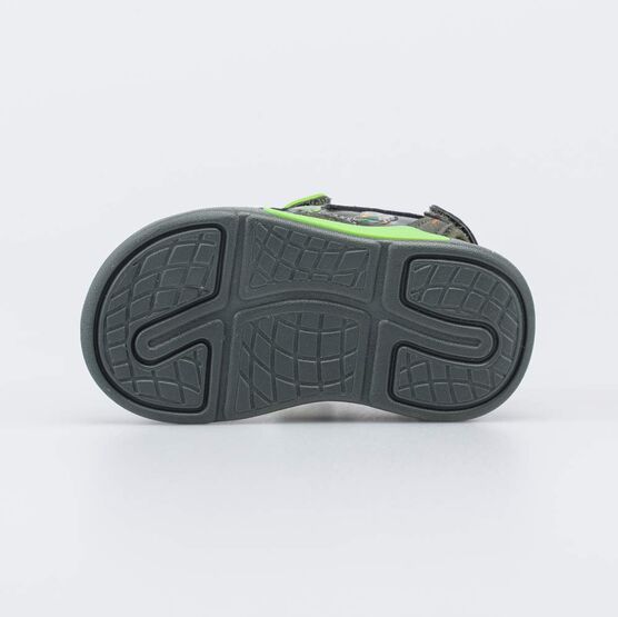 124040-12 Пляжные сандалии с LED Космос для мальчики оливковый + желтый фото №3