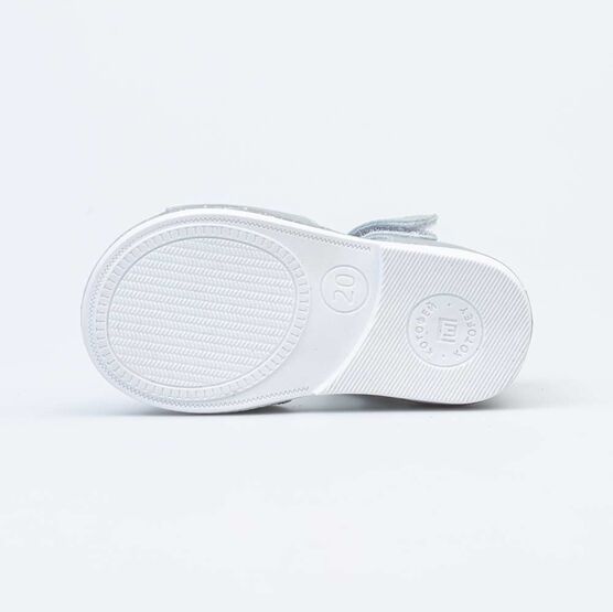 022129-22 Босоножки для девочки кожаные для девочки серебрист. фото №3