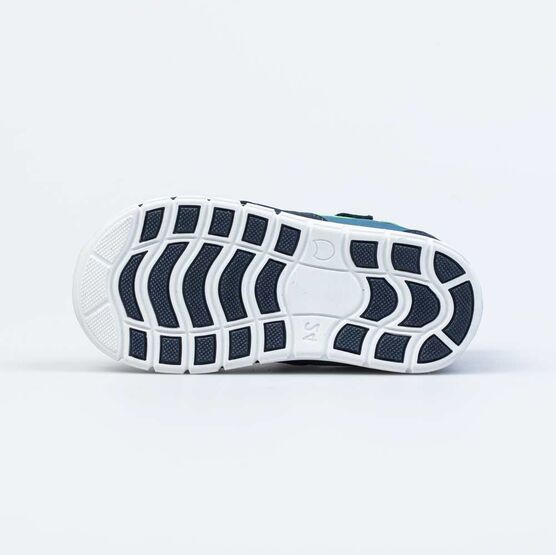 122179-22 Сандалии из натурального нубука для мальчика для мальчики син-сал фото №3