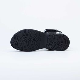 722035-22 Босоножки для девочки из натурального нубука для девочки черный фото №3