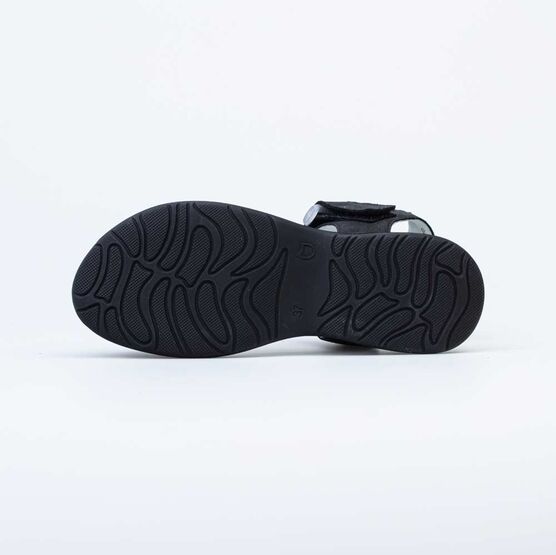 722035-22 Босоножки для девочки из натурального нубука для девочки черный фото №3