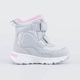 454871-42 Мембранные ботинки с LED для девочки серый фото №2