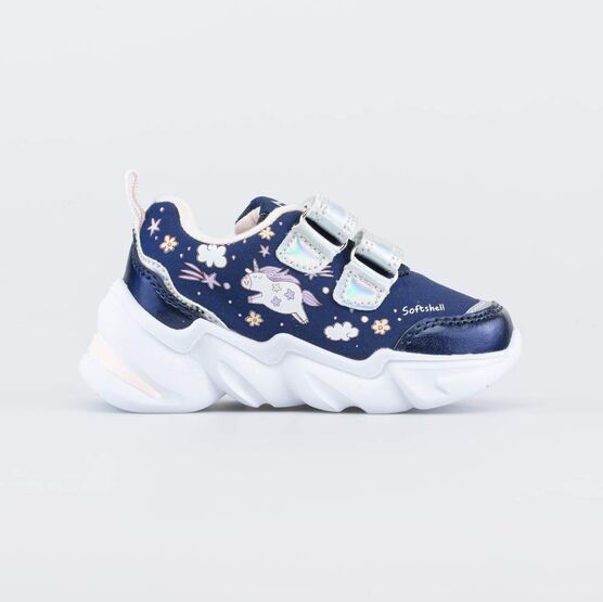 144190-71 Всепогодные кроссовки из материала SoftShell для девочки светло-синий фото №2