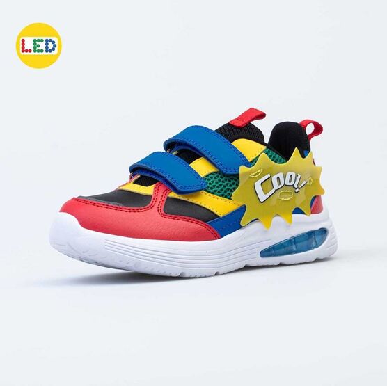 344387-71 Кроссовки c LED для мальчики красно-черный