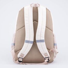 02804400-40 Рюкзак школьный Помпончики для девочки бежевый фото №2