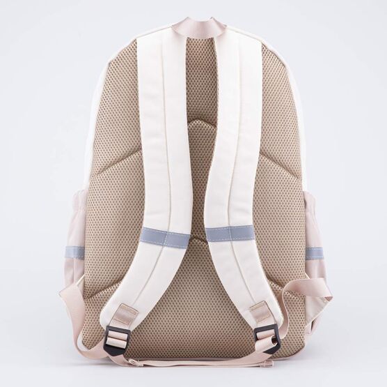 02804400-40 Рюкзак школьный Помпончики для девочки бежевый фото №2