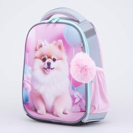 02804401-40 Рюкзак школьный Милашка КК для девочки розовый + голубой фото №2