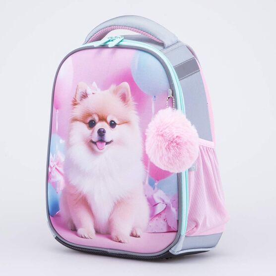 02804401-40 Рюкзак школьный Милашка КК для девочки розовый + голубой фото №2