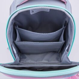 02804401-40 Рюкзак школьный Милашка КК для девочки розовый + голубой фото №4