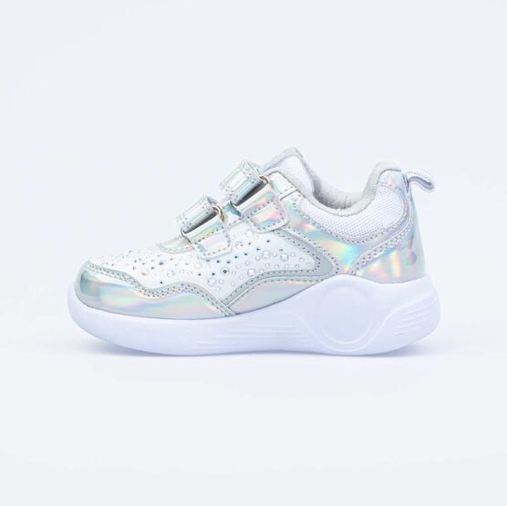 344270-71 Кроссовки с LED-подсветкой на подошве для девочки серебрист. фото №2
