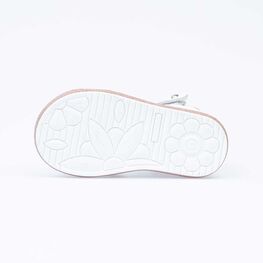 122156-21 Босоножки для девочки кожаные для девочки белый фото №3