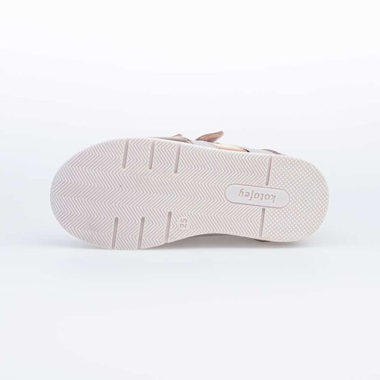 352266-21 Ботинки для девочки бронзовый фото №3