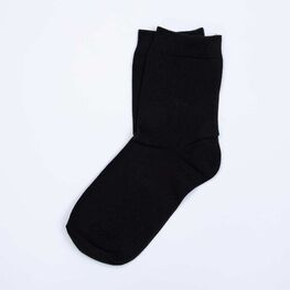 07042466-40 Хлопковые однотонные носки черные для мальчики черный