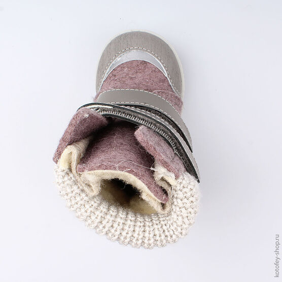 157003-43 Валенки для девочки сиреневый фото №4
