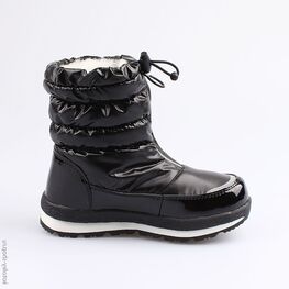 664921-41 Мембранные сапожки для девочки черный фото №2