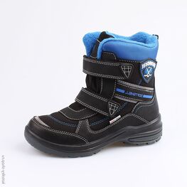 654944-42 Мембранные ботинки для мальчики чер-син