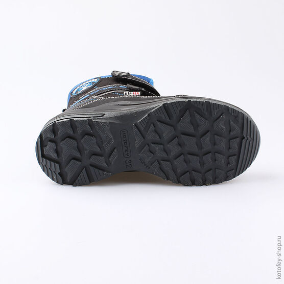 654944-42 Мембранные ботинки для мальчики чер-син фото №3