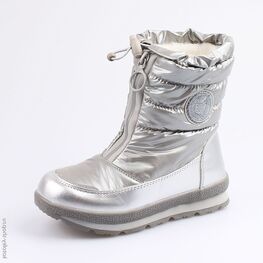 664921-42 Мембранные сапожки для девочки серебрист.