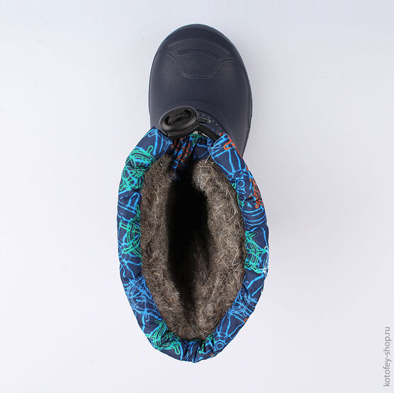 364024-43 Сноубутсы для мальчики светло-синий фото №4