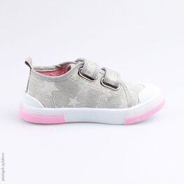 331097-12 Кеды для девочки сер-роз фото №2