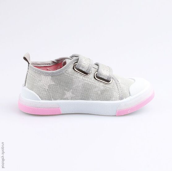 331097-12 Кеды для девочки сер-роз фото №2