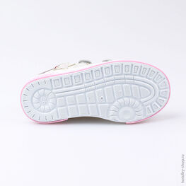 331097-12 Кеды для девочки сер-роз фото №3
