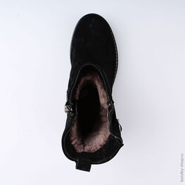 662138-52 Сапожки для девочки черный фото №4