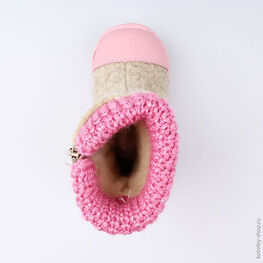 167043-42 Валенки для девочки серый фото №4