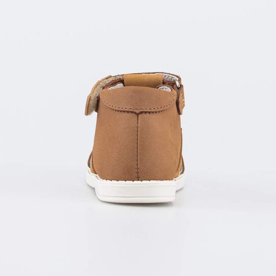 022160-21 Сандалии с регулируемым ремешком Первые шаги для мальчики коричневый фото №5