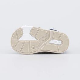 022162-23 Кожаные сандалии Первые шаги Африка для мальчики белый + синий фото №3