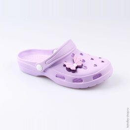 03014005-40 Украшение для обуви Бантик сиреневый для девочки сиреневый фото №2