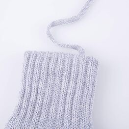 07721232-43 Теплые варежки из шерсти мериноса серый для мальчики св.серый фото №2