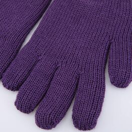 07822245-42 Перчатки детские двухслойные фиолетовый для девочки фиолетовый фото №2