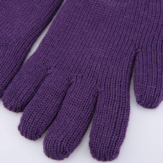 07822245-42 Перчатки детские двухслойные фиолетовый для девочки фиолетовый фото №2