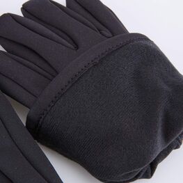 07722154-40 Детские перчатки SoftShell черный для мальчики черный фото №4