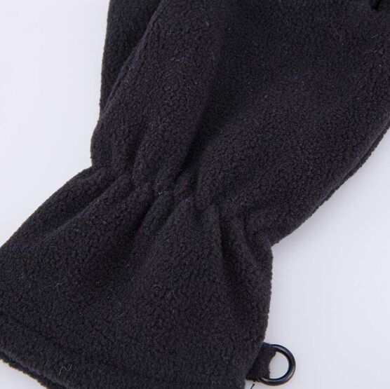 07721155-01 Флисовые перчатки двухслойные черный для мальчики черный фото №3