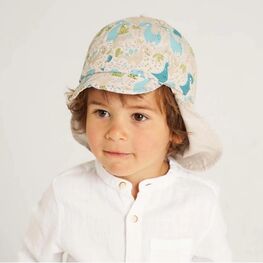 07711316-40 Панама-кепка удлиненная ДИНО для мальчики бежевый