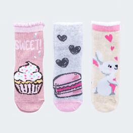 07842505-40 Носки с тормозами для девочки в ассортименте (1 пара) для девочки разноцветный