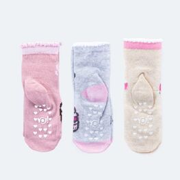 07842505-40 Носки с тормозами для девочки в ассортименте (1 пара) для девочки разноцветный фото №2