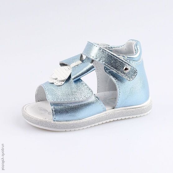 022100-22 Туфли летние для девочки голубой